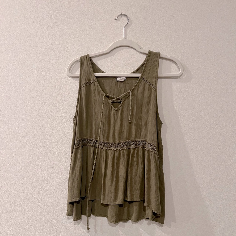 Olive color tank top